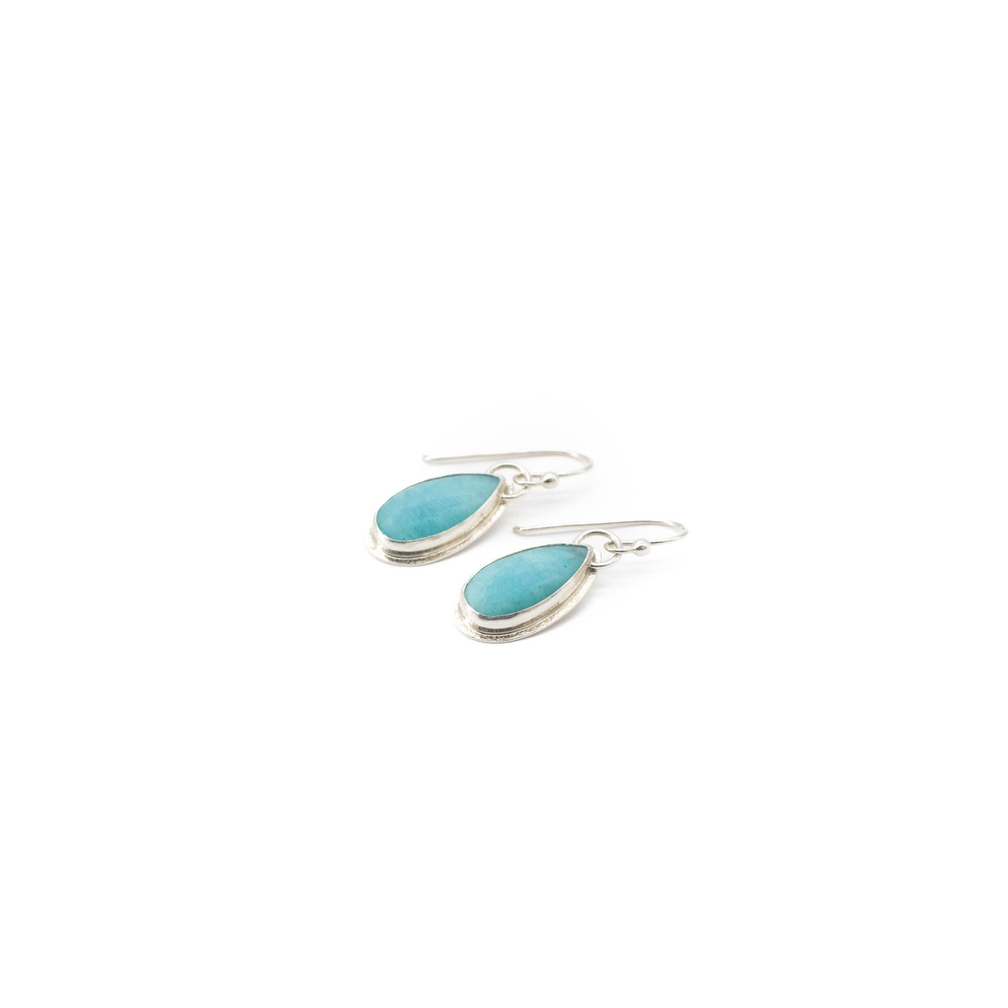 Amazonite teardrop earrings