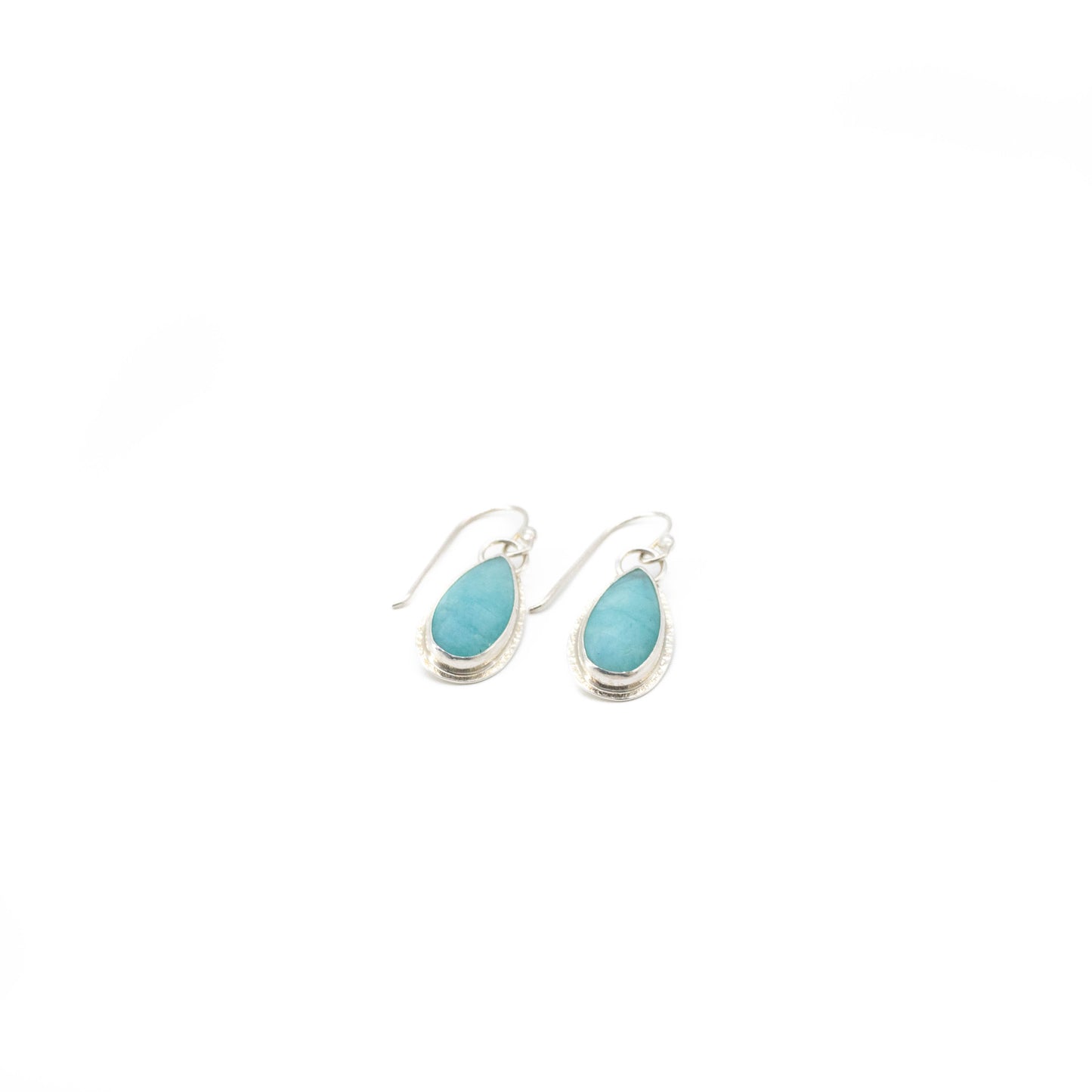 Amazonite teardrop earrings