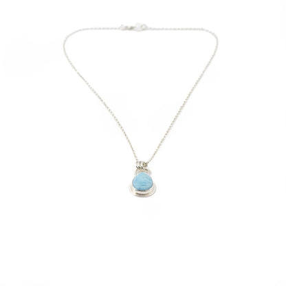 Larimar teardrop pendant