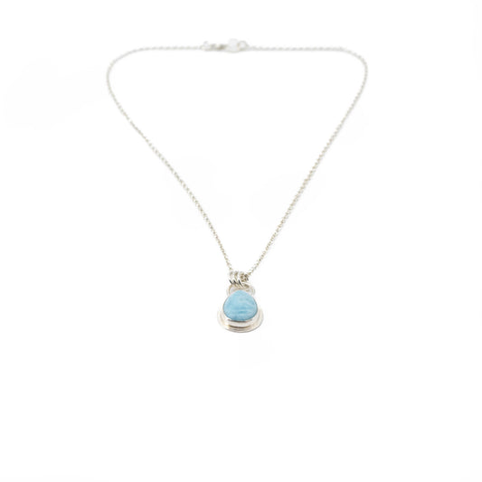 Larimar teardrop pendant