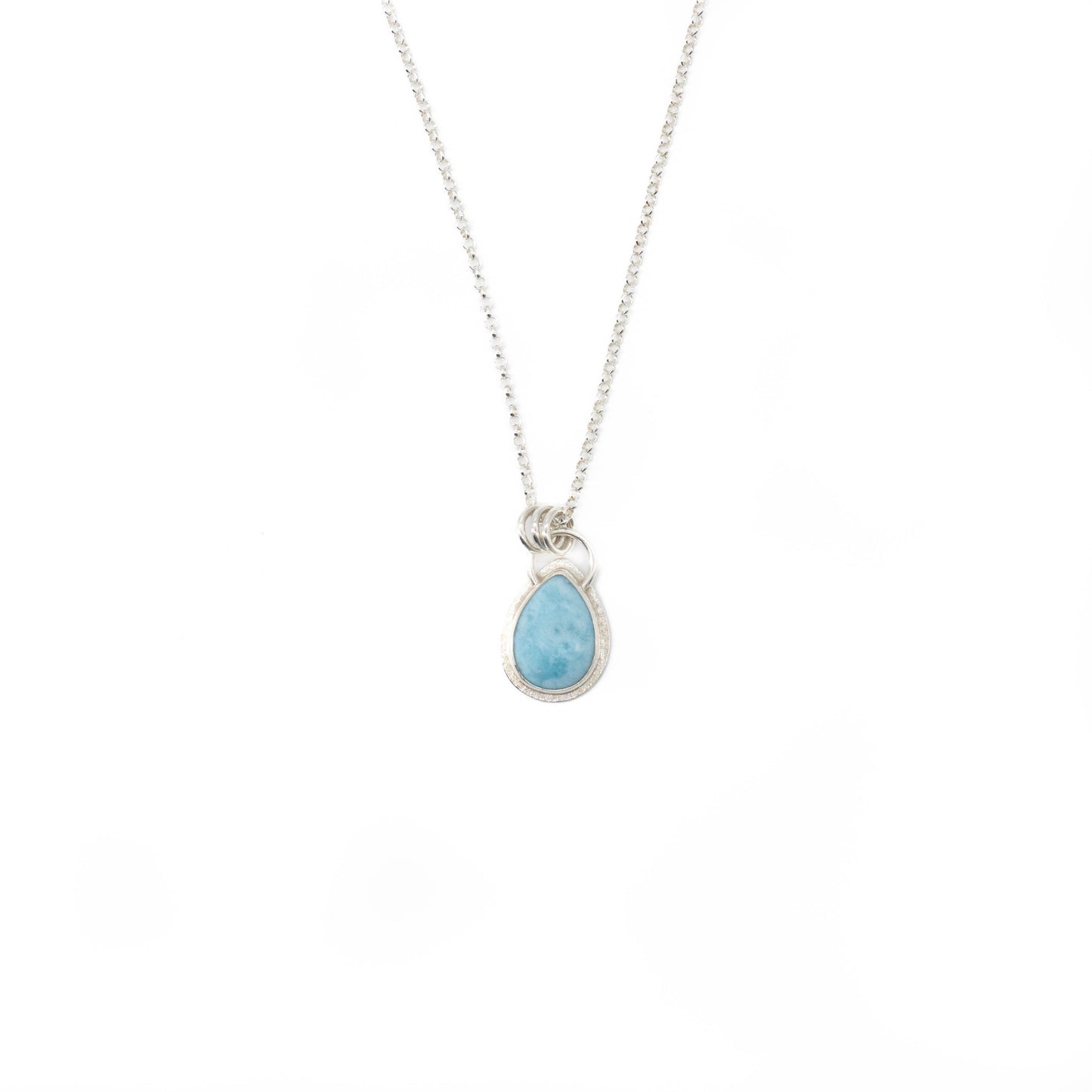 Larimar teardrop pendant