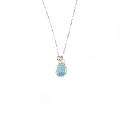 Larimar teardrop pendant