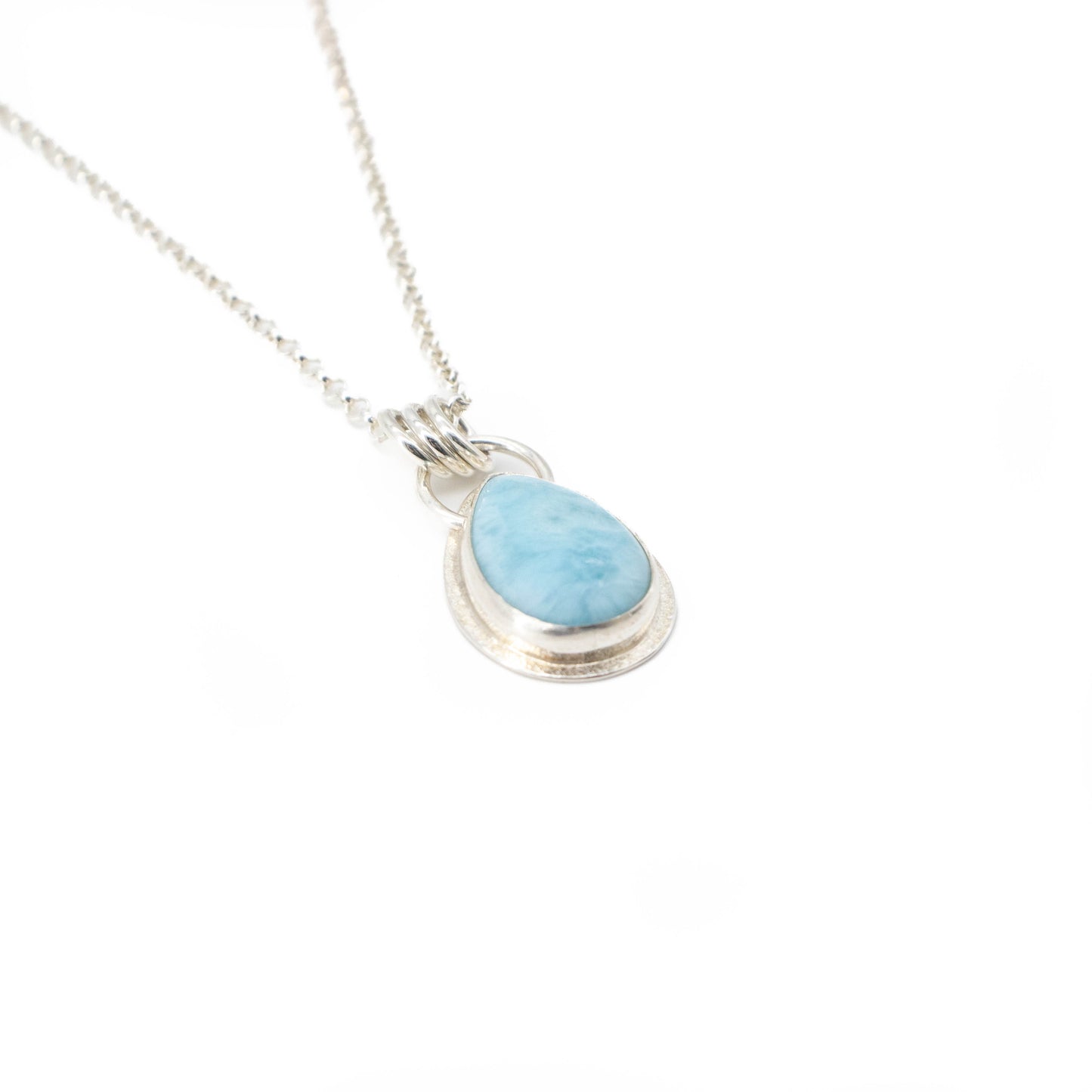 Larimar teardrop pendant