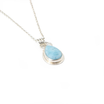 Larimar teardrop pendant