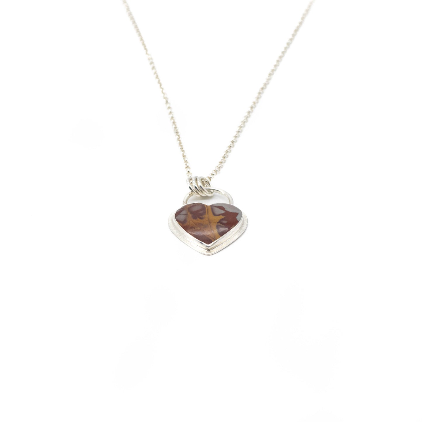 Noreena jasper heart pendant