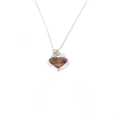Noreena jasper heart pendant
