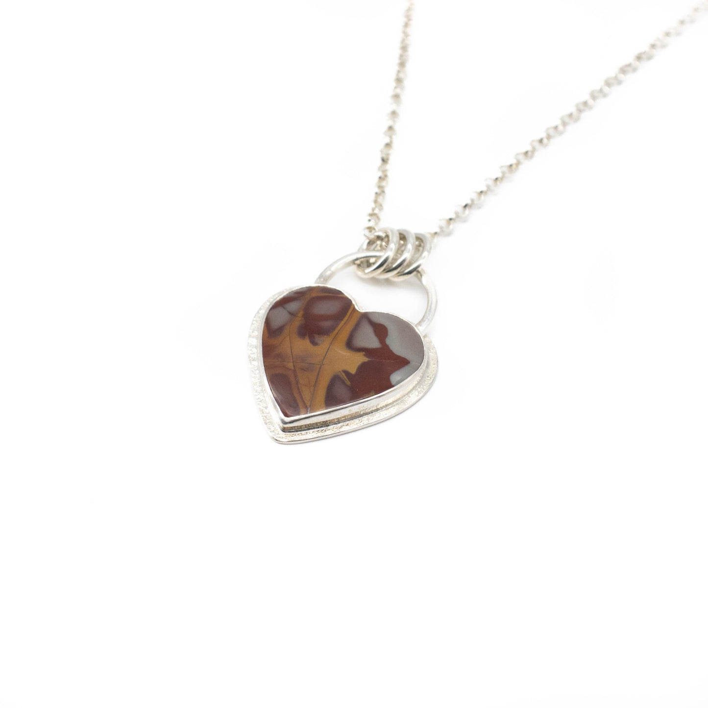 Noreena jasper heart pendant