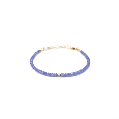 Tanzanite Bead Bracelet