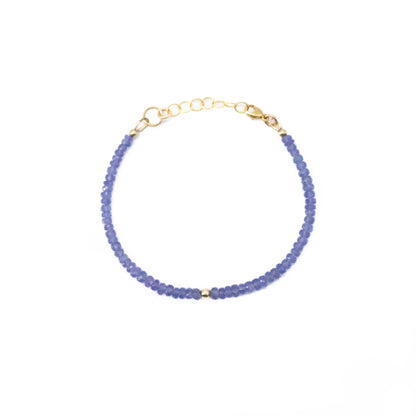 Tanzanite Bead Bracelet