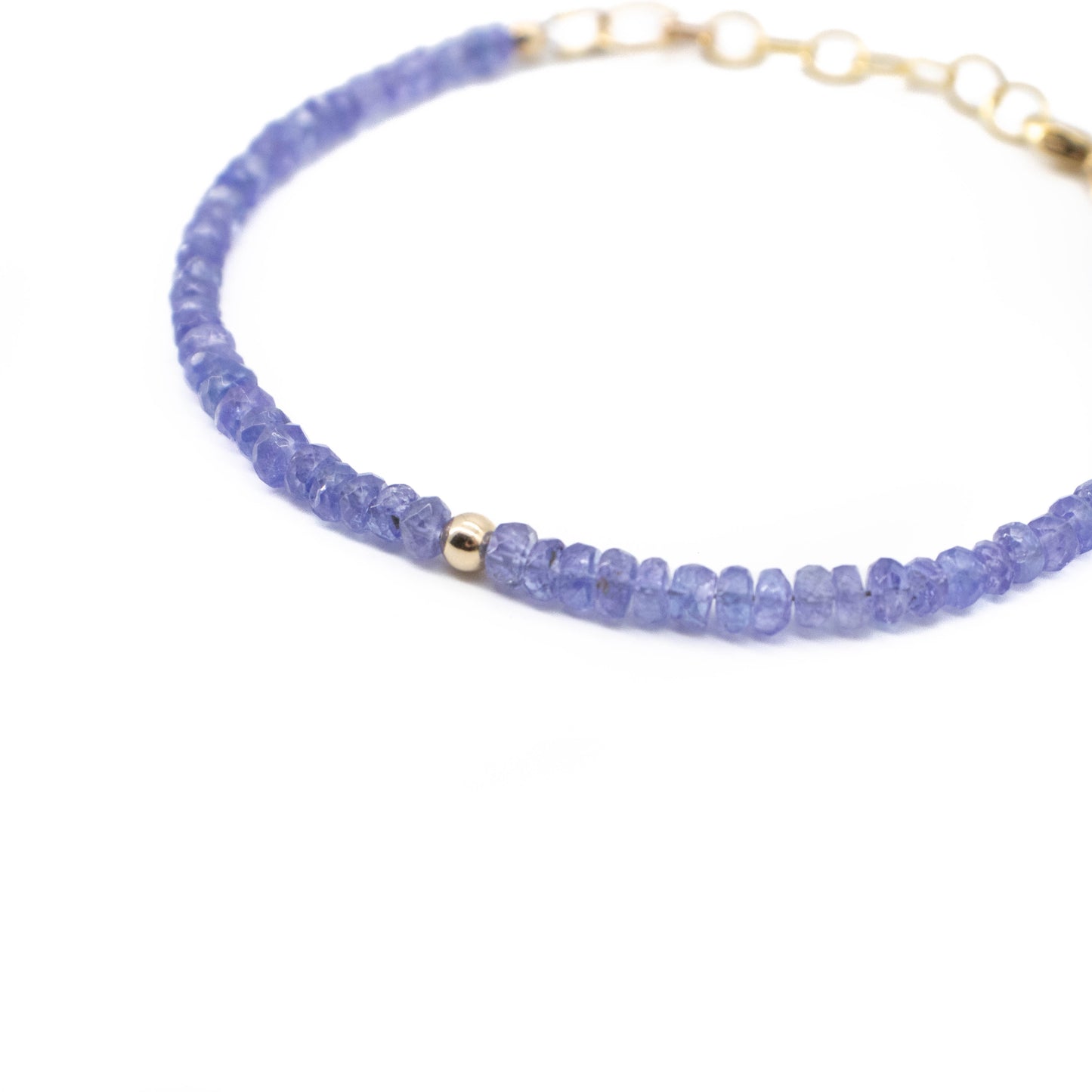 Tanzanite Bead Bracelet