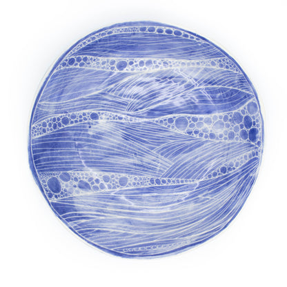 "Waves on the Salish Sea" low bowl
