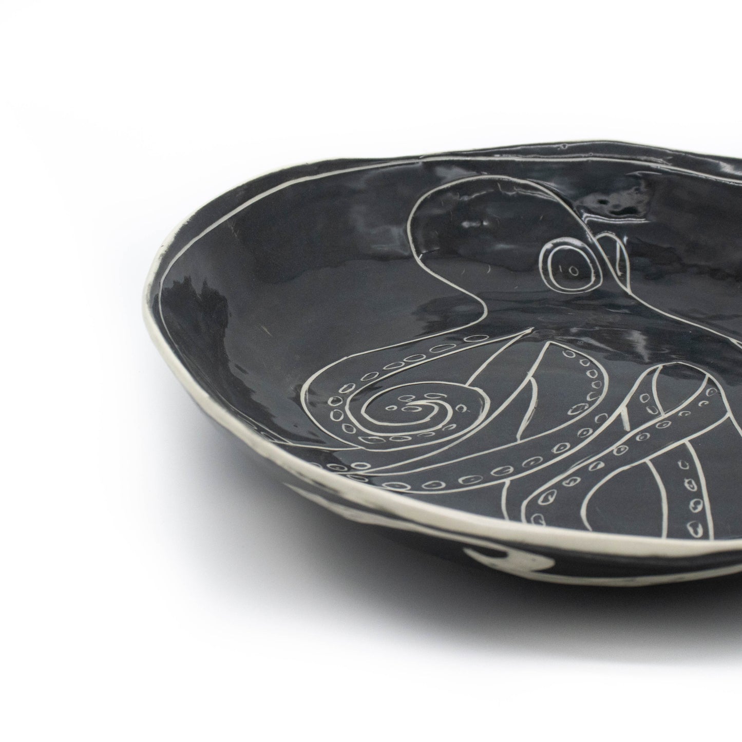 Octopus Shiny Platter Bowl