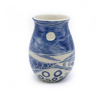 "Moon over the Salish Sea" lg Vase