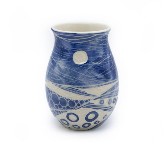 "Moon over the Salish Sea" lg Vase