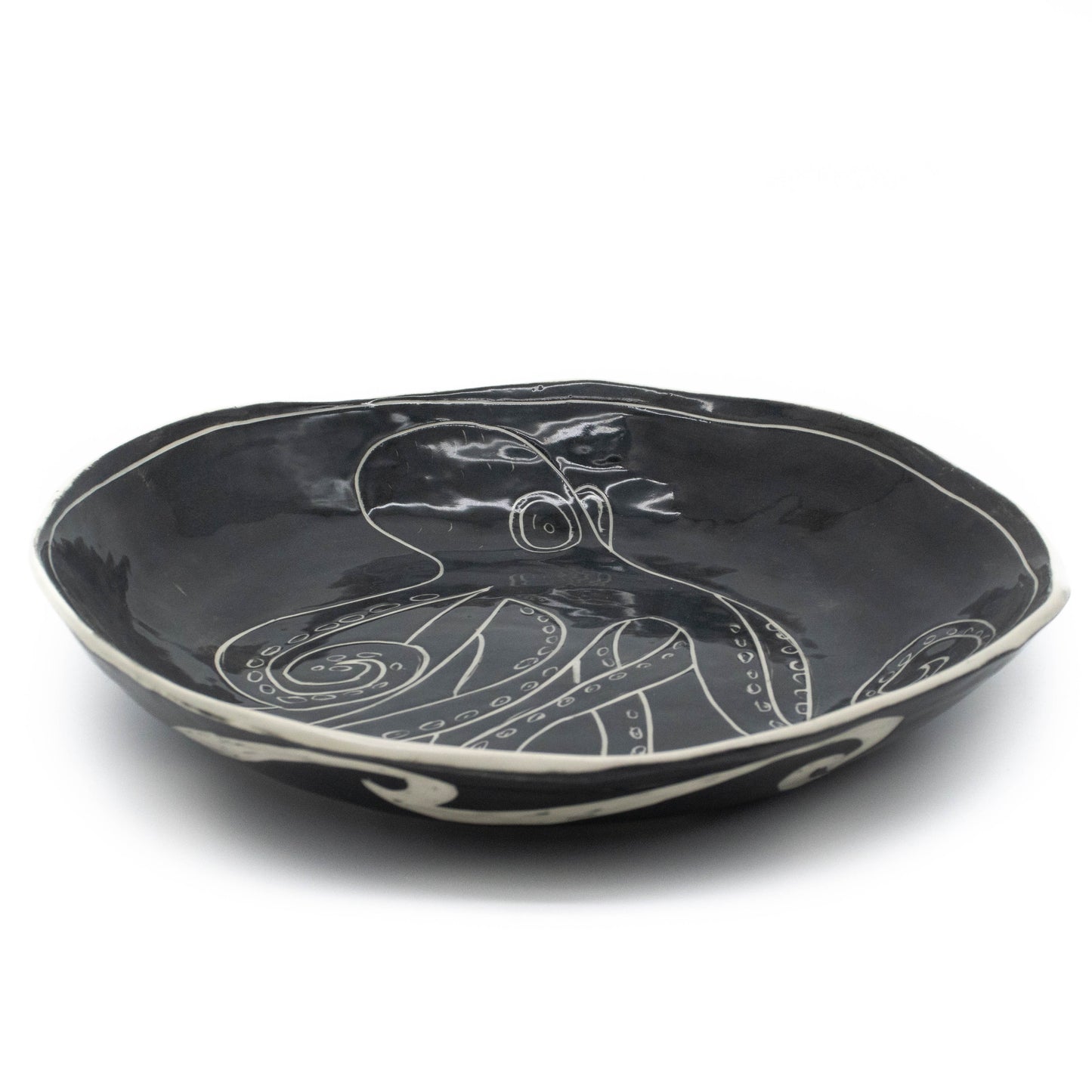 Octopus Shiny Platter Bowl