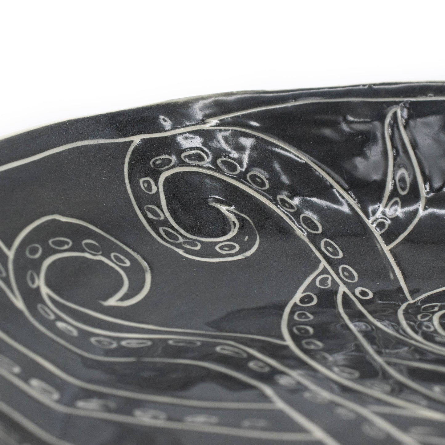 Octopus Shiny Platter Bowl