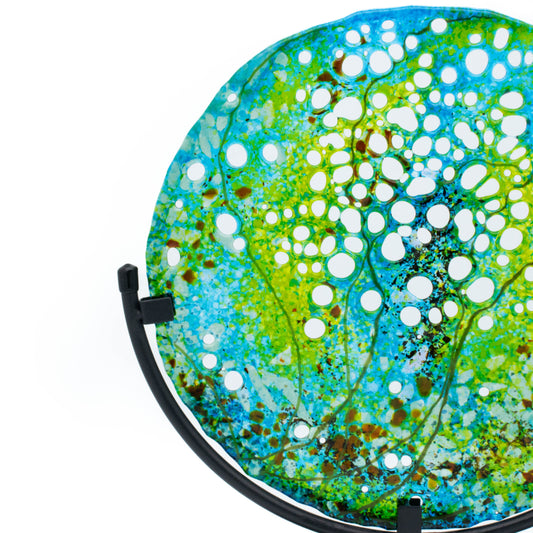 "Beneath the Song" Fused Glass Mandela