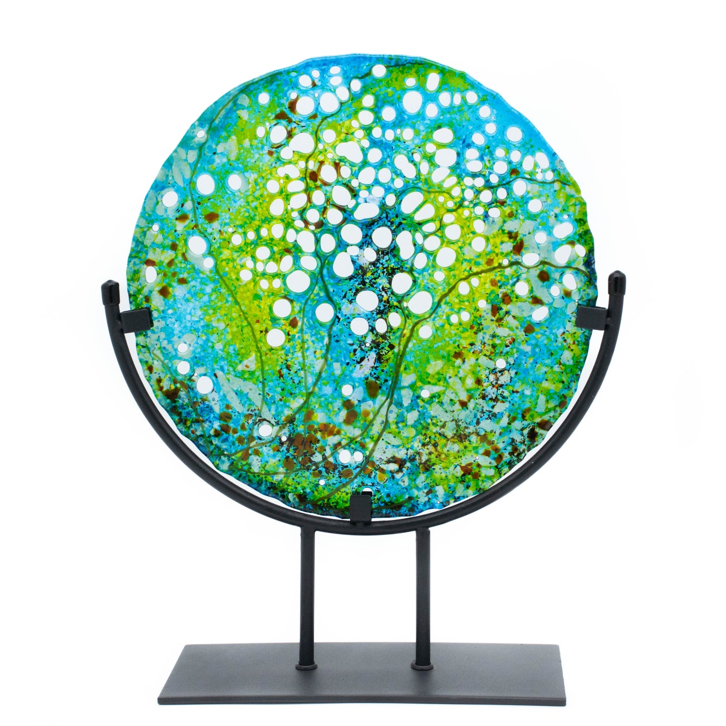 "Beneath the Song" Fused Glass Mandela