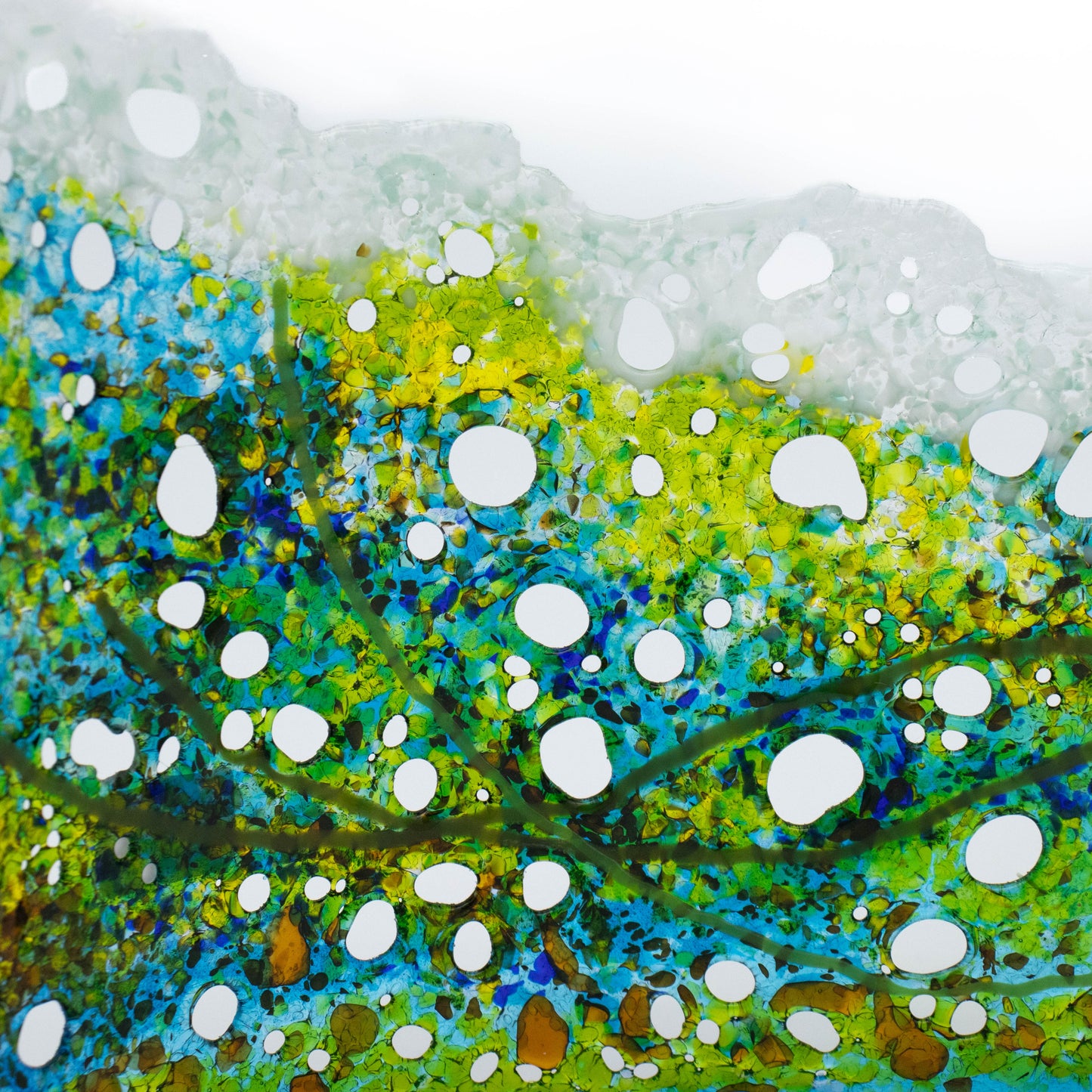 "Emmanent" Fused Glass Wave