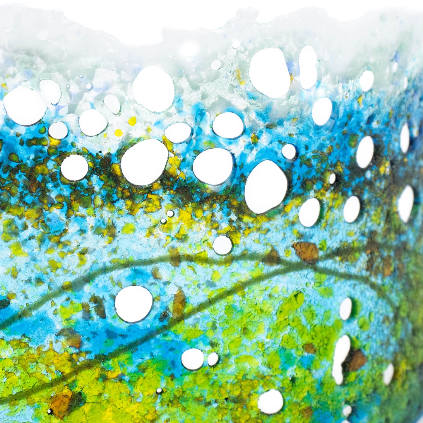 "Immanent" Fused Glass Wave
