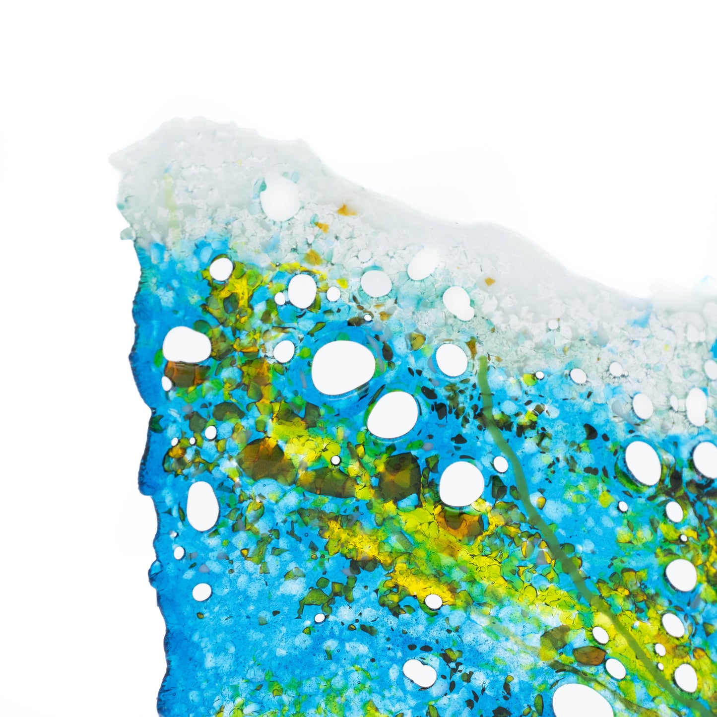 "Luminous" Fused Glass Wave