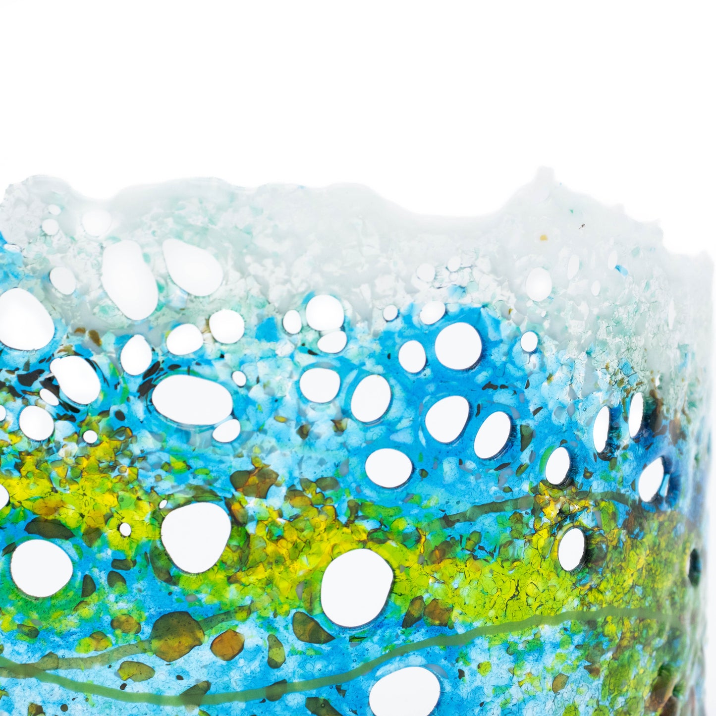 "Luminous" Fused Glass Wave