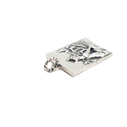 Paris Gargoyle Sterliing Silver Photograph Pendant