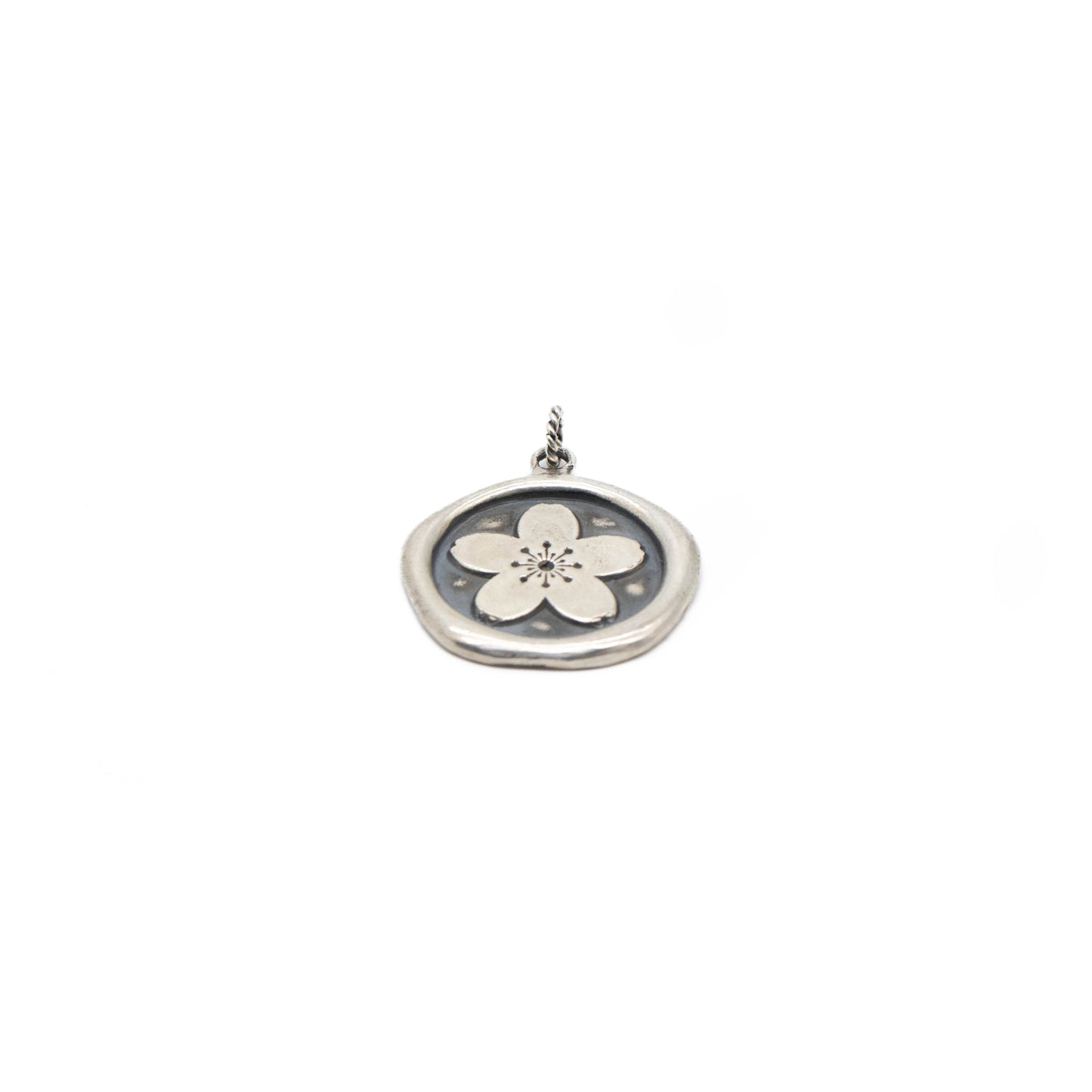 Cherry Blossom Wax Seal Pendant