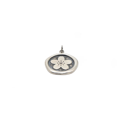 Cherry Blossom Wax Seal Pendant