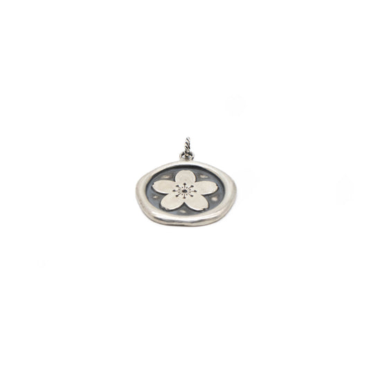 Cherry Blossom Wax Seal Pendant