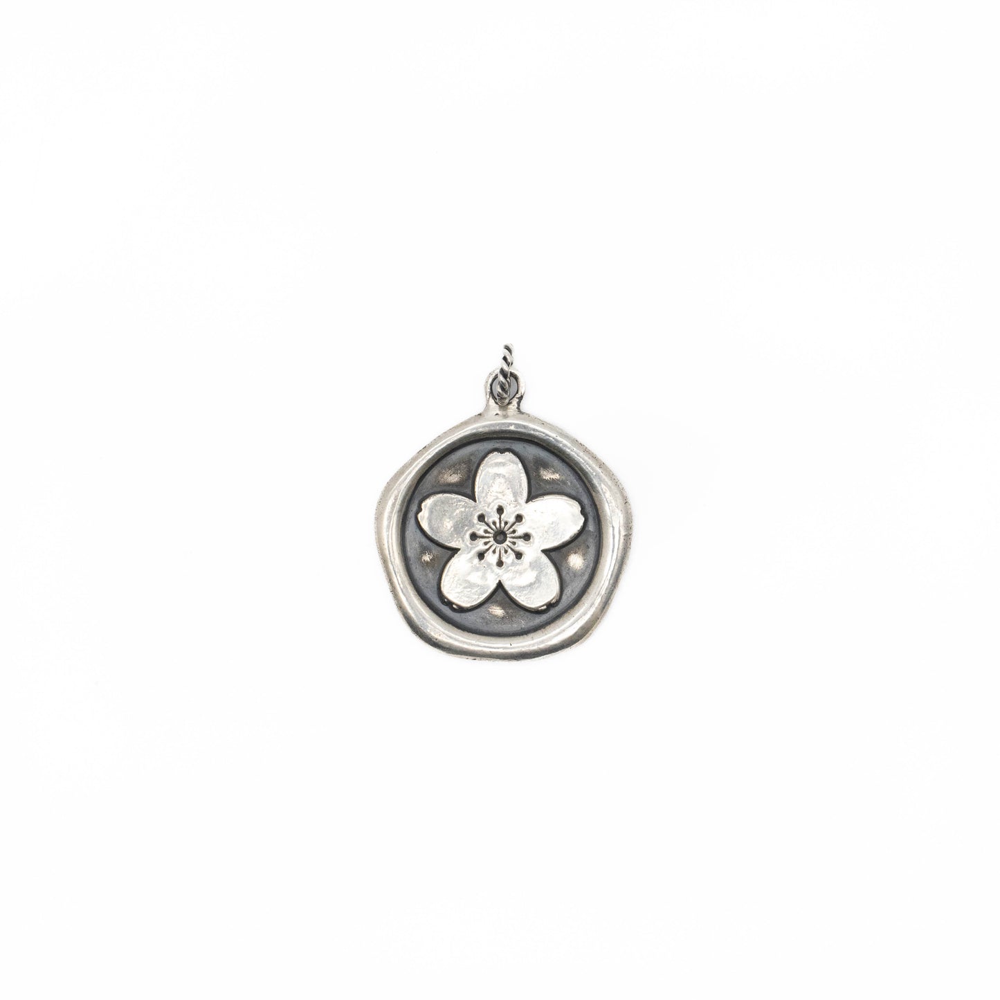 Cherry Blossom Wax Seal Pendant