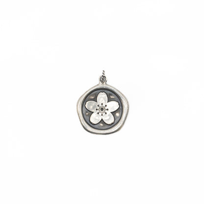 Cherry Blossom Wax Seal Pendant