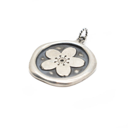 Cherry Blossom Wax Seal Pendant