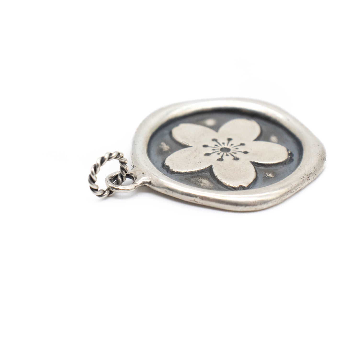 Cherry Blossom Wax Seal Pendant