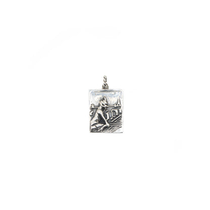 Paris Gargoyle Sterliing Silver Photograph Pendant