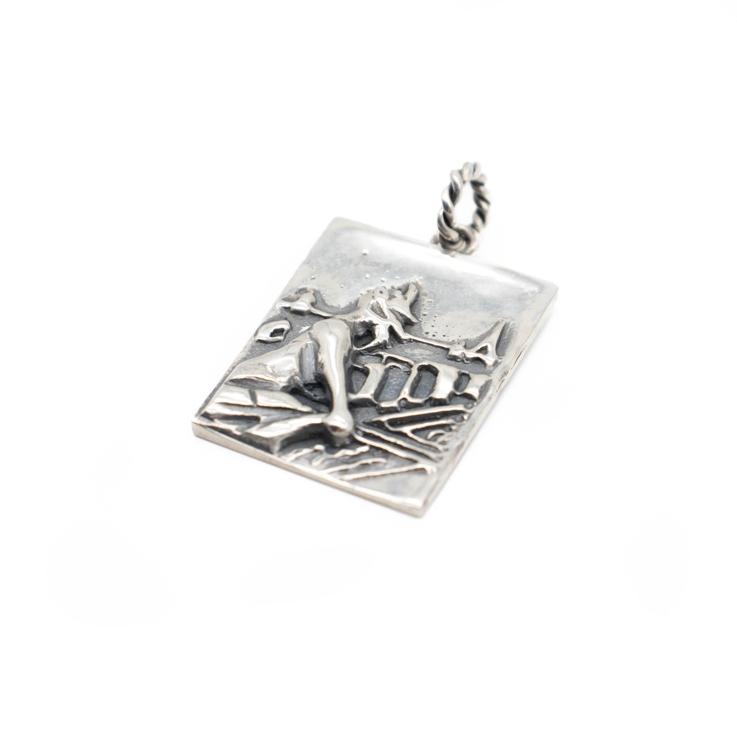 Paris Gargoyle Sterliing Silver Photograph Pendant