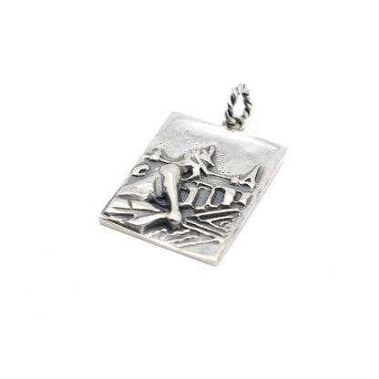 Paris Gargoyle Sterliing Silver Photograph Pendant