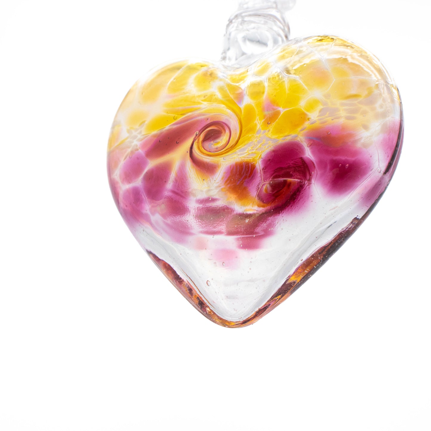 Blown Glass Heart Ornament