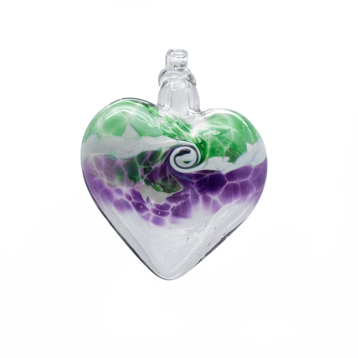 Blown Glass Heart Ornament