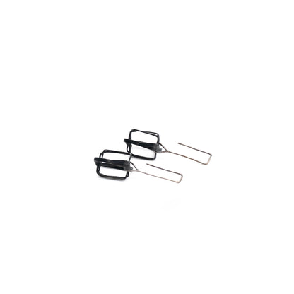 Rectangle Wire Basket Earring