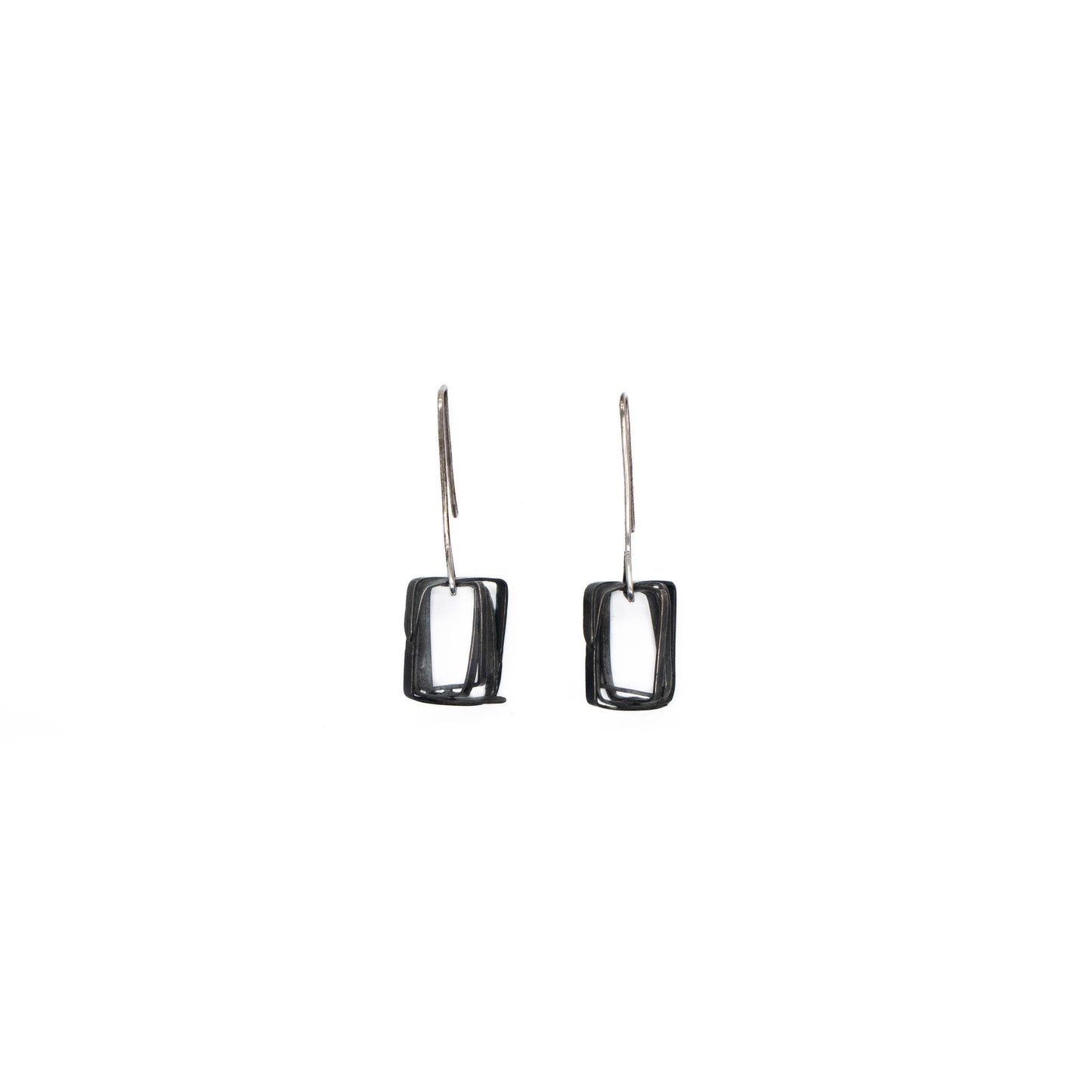 Rectangle Wire Basket Earring