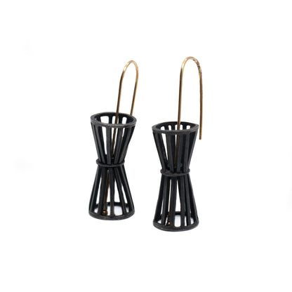 Weir Basket Drop Earring