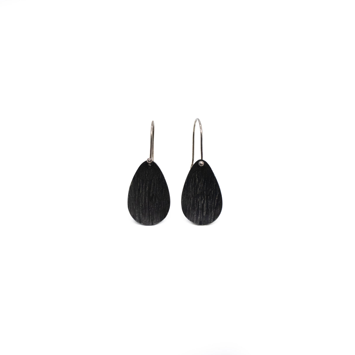 Textured Pear Drop Earrings