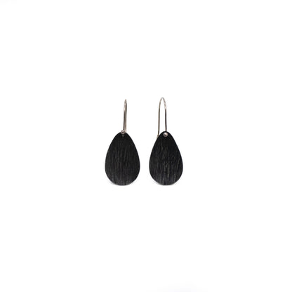 Textured Pear Drop Earrings