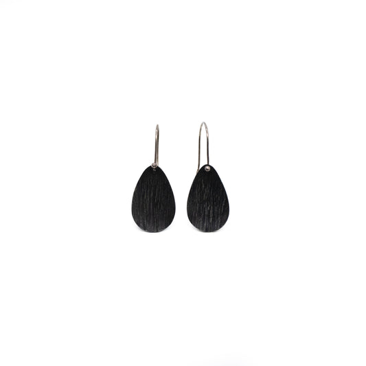 Textured Pear Drop Earrings