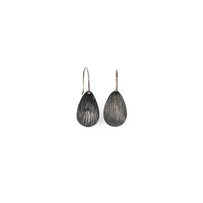 Textured Pear Drop Earrings