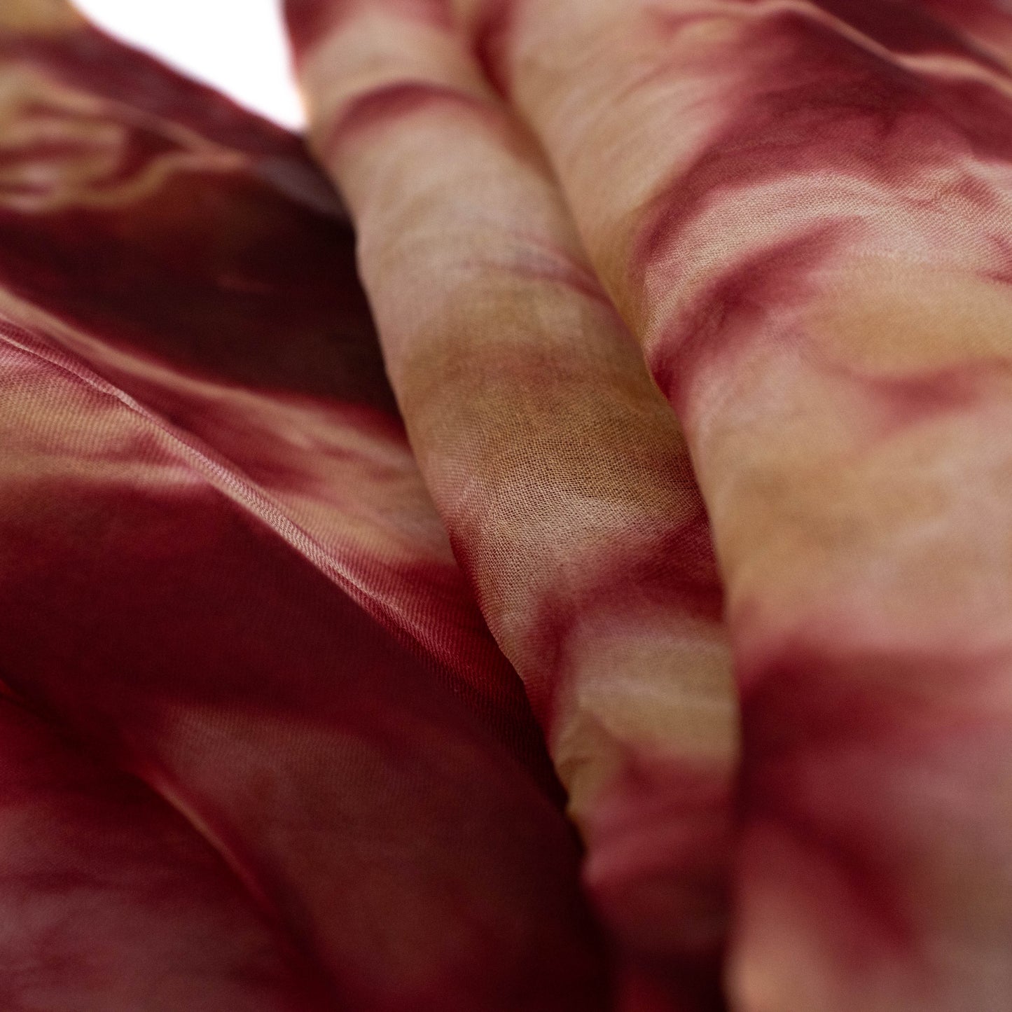 Japanese Maple And Sappanwood Silk Organza Scarves