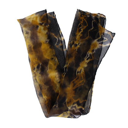Marigold And Logwood Silk Organza Scarves