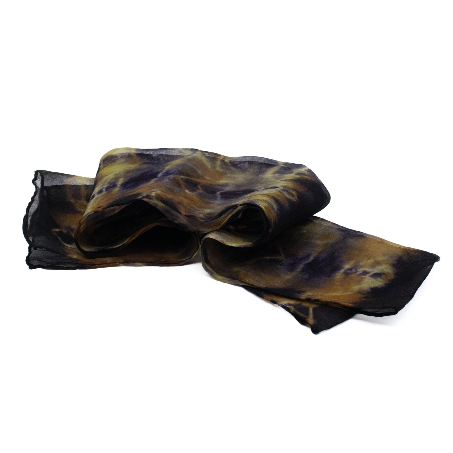 Japanese Maple And Logwood Silk Organza Scarves