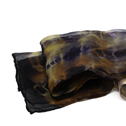 Japanese Maple And Logwood Silk Organza Scarves